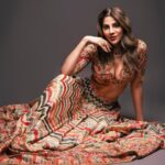 Nikki Tamboli Instagram - STAY COLOURFUL, BABE ❤️🧡💛💛💙🤎🤍💚@wedlookmagazine Founder: @mohit.kathuria1987 Wardrobe courtesy: @suwishofficial Shot by: @praveenbhat Stylist: @natashaabothra Hair by: @rekhahariyani26 Makeup: @makeupbykashishh PR Agency: @soapboxprelations