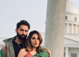 Nikki Tamboli Instagram - Like Peanut Butter and Jelly @parmishverma @nikki_tamboli We’re #ComingSoon on @MeloMusic.official Director @savio.sandhu Vocals @itsafsanakhan & @saajzofficial Music @shevvbeats Team @indr_saini @kvdhillon77