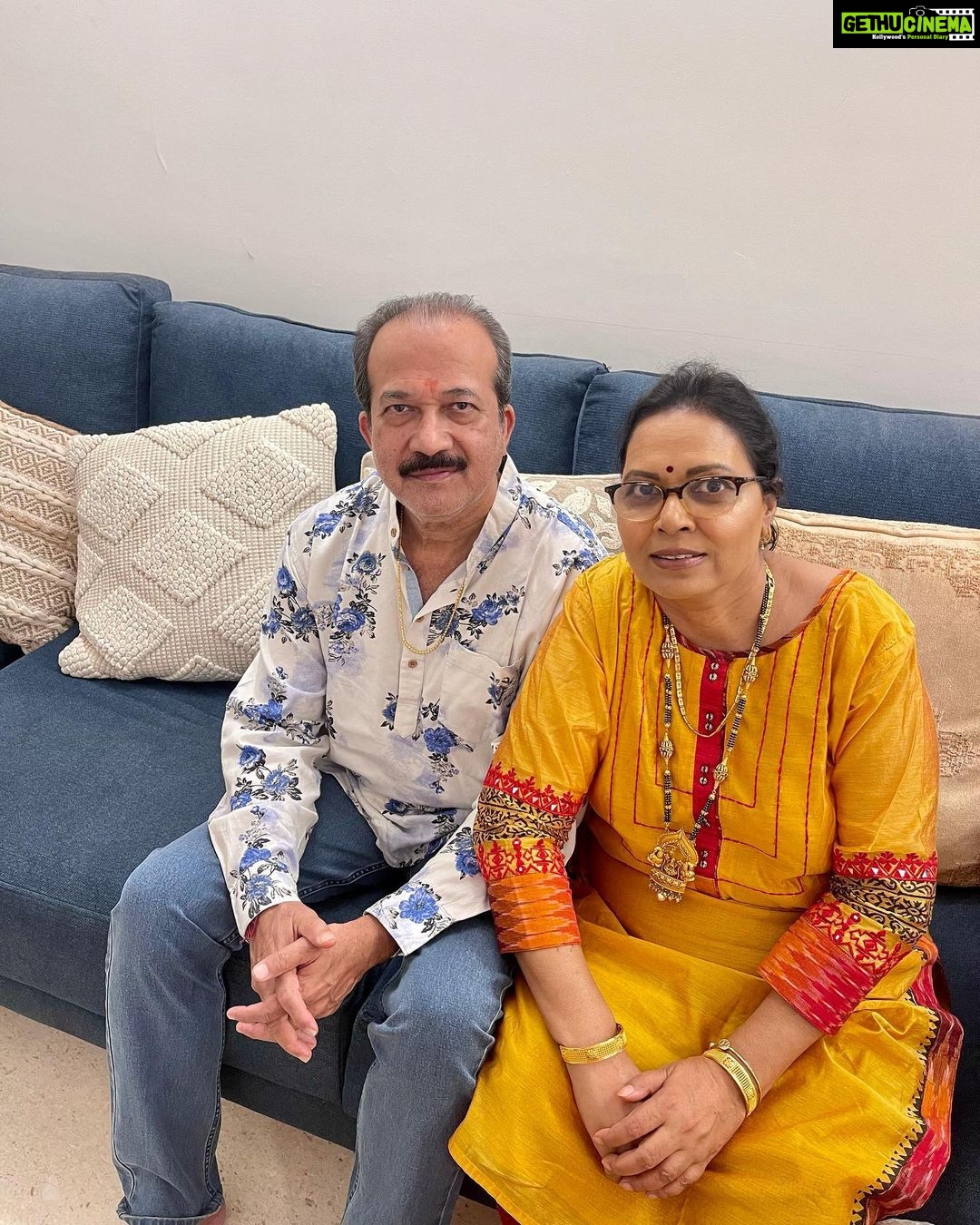 Nikki Tamboli Instagram - You two have always been the pillars that held our lives. Today we celebrate the day that you two joined your hearts together forever. Happy anniversary mummmmmmaaaaaaa papaaaaaaa ❤️❤️❤️❤️❤️ . . #family #love #happyanniversary #togetherforever
