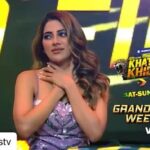 Nikki Tamboli Instagram - Kya @nikki_tamboli kar lengi apne darr ka saamna, ya @ashukla09 toh padhte rahenge zor ke jhatke? Dekhiye Khatron Ke Khiladi Season 11 ke Grand Finale mein, aaj raat 9:30 baje, sirf #Colors par. #KKK11Finale #KKK11 Anytime on @voot. @itsrohitshetty @marutisuzukiofficial @ozivanutrition