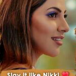 Nikki Tamboli Instagram - Nikki has dazzled everyone with her amazing moves and style! Make your own reels using #Shanti and don't forget to tag us. Tune in now. #tseries @tseries.official #BhushanKumar @millindgaba @nikki_tamboli @asligold888 @sattidhillon7