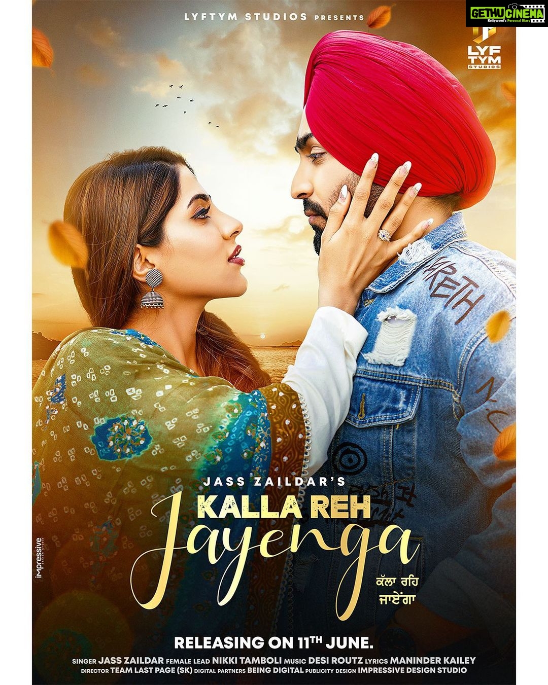 Nikki Tamboli Instagram - #KallaRehJayenga is all set to be released tomorrow, 11th June at 11am which is beautifully sung by @jasszaildar_official and it releases on @lyftym_studios YouTube channel! 🥰 @desiroutzofficial @maninderkailey @teamlastpage @planetmediapr . . #NikkiTamboli #Nikkians #Musicvideo #punjabi #love Mumbai, Maharashtra