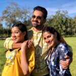 Nikki Tamboli Instagram - Best friends share laughs, memories and inside jokes. They will always be honest and stand by your side no matter what. They wipe your tears, pick you up when you fall, and are forever a piece of your heart @aasthagill @ashukla09 ❤️❤️ #nikkitamboli #nikkians #abhinik 👗 @rng_eko_green