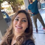 Nikki Tamboli Instagram - The people who make you smile from just seeing them,those are my favourite people @ashukla09 😍 miss you @rubinadilaik 😘 #kkk11 #maskon #socialdistancing #capetown #abhinik @colorstv South Africa cape town