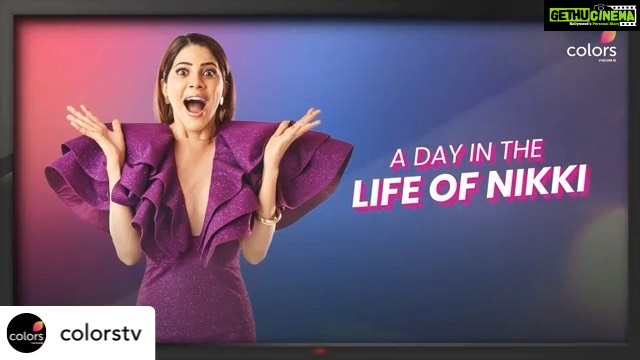 Nikki Tamboli Instagram - #Repost • @colorstv What else would you love to watch @nikki_tamboli do in a day? Watch #BB14 tonight at 10:30 PM. Catch it before TV on @vootselect. @beingsalmankhan #BiggBoss2020 #BiggBoss #BiggBoss14