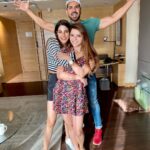 Nikki Tamboli Instagram - #bff #alwaysandforever #love #happiness #soulsisters #soexcitedtomeetyou #abhinavshukla #rubinadilaik #nikkitamboli ♥️♥️♥️♥️♥️ #bigboss14 @rubinadilaik @ashukla09 😍🥰 Chandigarh, India