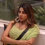 Nikki Tamboli Instagram - She is smart and knows what’s best for her. She’s fierce and fears nothing. She is loved and accepts if mistaken. She holds a golden heart and a beautiful innocence. She is #NikkiTamboli 💕 Have a happy Monday everyone😃 . Outfit : @kosha.couture Earrings : @fhaze.london @xxessories Styled by : @stylebytaashvi . . @colorstv @endemolshineind @vootselect #TeamNikki #TamboliKiToli #Nikkians #NikkiIsTheBoss #goodmorning #BiggBoss14 #BB14 #Strong #fun #smile #OneAgainstAll #cute #adorable #instagood #instalike #instasmile #instastrong #instadaily