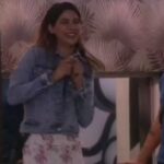 Nikki Tamboli Instagram - Eagerly waiting for #WeekendKaVaar and our favourite @beingsalmankhan on straightening all the wrong doings in the house. Our #NikkiTamboli as we can see is excited for it. Are you'll too? So don't forget to tune in to #BiggBoss14 #WeekendKaVaar tonight at 9pm only on @colorstv . . @endemolshineind @vootselect #SalmanKhan #TeamNikki #TamboliKiToli #Nikkians #NikkiIsTheBoss #BiggBoss2020 #BB14 #GameOn #OneAgainstAll #NikkiIsBack #BiggBoss #ColorsTV #Competition