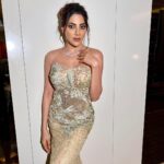 Nikki Tamboli Instagram - #aboutlastnight . . . . . . . H&M: @mishiangellomakeup 👗: @darsarahighfashion Jewellery: @label_rm Dubai United Arab Emirates