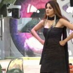 Nikki Tamboli Instagram - Keeping an eye on the trophy and win in her heart. #NikkiTamboli thoroughly deserves the Finale. 👊🏻💞 . Outfit : @archithanarayanamofficial Earrings : @accessoriesbyanandita Styled by : @officialanahita . . @colorstv @endemolshineind @vootselect #TeamNikki #TamboliKiToli #NikkiIsTheBoss #BiggBoss2020 #BB14 #NikkiRulingBB14 #colorstv #BiggBoss14
