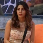 Nikki Tamboli Instagram - She remembered who she was, and the game changed. 🧡 #NikkiTamboli is a perfect example of being elegant yet fierce🤩 . Outfit : @mandirawirkhq Styled by : @ruchikapoor . . @colorstv @endemolshineind @vootselect #TeamNikki #TamboliKiToli #NikkiIsTheBoss #BiggBoss2020 #BB14 #NikkiRulingBB14 #colorstv #BiggBoss14