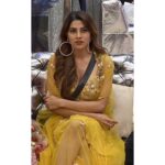 Nikki Tamboli Instagram - Sparkling up the evening in a beautiful yellow attire and her smile! 💖 Fashionista #NikkiTamboli is a perfect combination of fabulous and facile. 🤩 . Outfit : @kalkifashion Earrings : @bellofox Styled by : @officialanahita . . @colorstv @endemolshineind @vootselect #TeamNikki #TamboliKiToli #NikkiIsTheBoss #BiggBoss2020 #BB14 #NikkiRulingBB14 #colorstv #BiggBoss14 Mumbai, Maharashtra