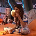 Nikki Tamboli Instagram - Going to bed peacefully is a must, hence a cup of green tea does no harm. 😋 Any green tea lover here? 😍 . . @colorstv @endemolshineind @vootselect #NikkiTamboli #TeamNikki #TamboliKiToli #NikkiIsTheBoss #BiggBoss2020 #BB14 #NikkiRulingBB14 #colorstv #BiggBoss14