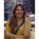 Nikki Tamboli Instagram - Sparkling up the evening in a beautiful yellow attire and her smile! 💖 Fashionista #NikkiTamboli is a perfect combination of fabulous and facile. 🤩 . Outfit : @kalkifashion Earrings : @bellofox Styled by : @officialanahita . . @colorstv @endemolshineind @vootselect #TeamNikki #TamboliKiToli #NikkiIsTheBoss #BiggBoss2020 #BB14 #NikkiRulingBB14 #colorstv #BiggBoss14 Mumbai, Maharashtra