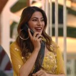Nikki Tamboli Instagram - Sparkling up the evening in a beautiful yellow attire and her smile! 💖 Fashionista #NikkiTamboli is a perfect combination of fabulous and facile. 🤩 . Outfit : @kalkifashion Earrings : @bellofox Styled by : @officialanahita . . @colorstv @endemolshineind @vootselect #TeamNikki #TamboliKiToli #NikkiIsTheBoss #BiggBoss2020 #BB14 #NikkiRulingBB14 #colorstv #BiggBoss14 Mumbai, Maharashtra