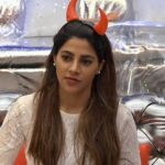 Nikki Tamboli Instagram - Be careful. The devil has a pretty face.🧡 Have a sinful Sunday guys. 😘 . . @colorstv @endemolshineind @vootselect #NikkiTamboli #TeamNikki #TamboliKiToli #NikkiIsTheBoss #BiggBoss2020 #BB14 #NikkiRulingBB14 #colorstv #BiggBoss14