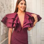 Nikki Tamboli Instagram - Sparkling purple attire topped up with goffered frill totally stole the show. 💜Don't you'll agree? Thank you @iamkenferns for such a lovely outfit. 🙌 . . @colorstv @endemolshineind #NikkiTamboli #BombshellNikki #MaharashtraChiShaan #NaughtyNikki #TeamNikki #NikkiInBB14 #Nikkians #biggboss14 #bb14 Mumbai, Maharashtra