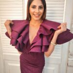 Nikki Tamboli Instagram - Sparkling purple attire topped up with goffered frill totally stole the show. 💜Don't you'll agree? Thank you @iamkenferns for such a lovely outfit. 🙌 . . @colorstv @endemolshineind #NikkiTamboli #BombshellNikki #MaharashtraChiShaan #NaughtyNikki #TeamNikki #NikkiInBB14 #Nikkians #biggboss14 #bb14 Mumbai, Maharashtra