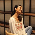 Nivedhithaa Sathish Instagram - Life is better when you’re laughing, It is also great when you know when to stop at times! P.S. Which I’m absolutely incapable of! 😅 Never fails to capture the true side @harini_sarathy! ❤️