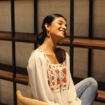 Nivedhithaa Sathish Instagram - Life is better when you’re laughing, It is also great when you know when to stop at times! P.S. Which I’m absolutely incapable of! 😅 Never fails to capture the true side @harini_sarathy! ❤️