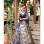 Nivedhithaa Sathish Instagram - @anjushankarofficial 💙 Shot by @sarancapture Mua - @artistrybyolivia Hair - @hairstylistkumar Jewelry - @aaranyarentaljewellery