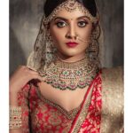 Nivedhithaa Sathish Instagram - ♥️ @aaranyarentaljewellery @studio149 @parvathamsuhasphotography @anushyaa_mua @hairytalebykomal #indianjewllery #redlehenga #bridalmakeup #bridaljewelry #northindianwedding #northindianjewellery #bride #necklace #earrings #bangles #tradionaljewellery #bollywood #nivedhithaasathish #wedding #weddinginspiration #lehenga