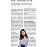 Nivedhithaa Sathish Instagram - Thank you @the_hindu! P.S. Just celebrating every small bit of recognition. 😌 #SethumAayiramPon #NivedhithaaSathish