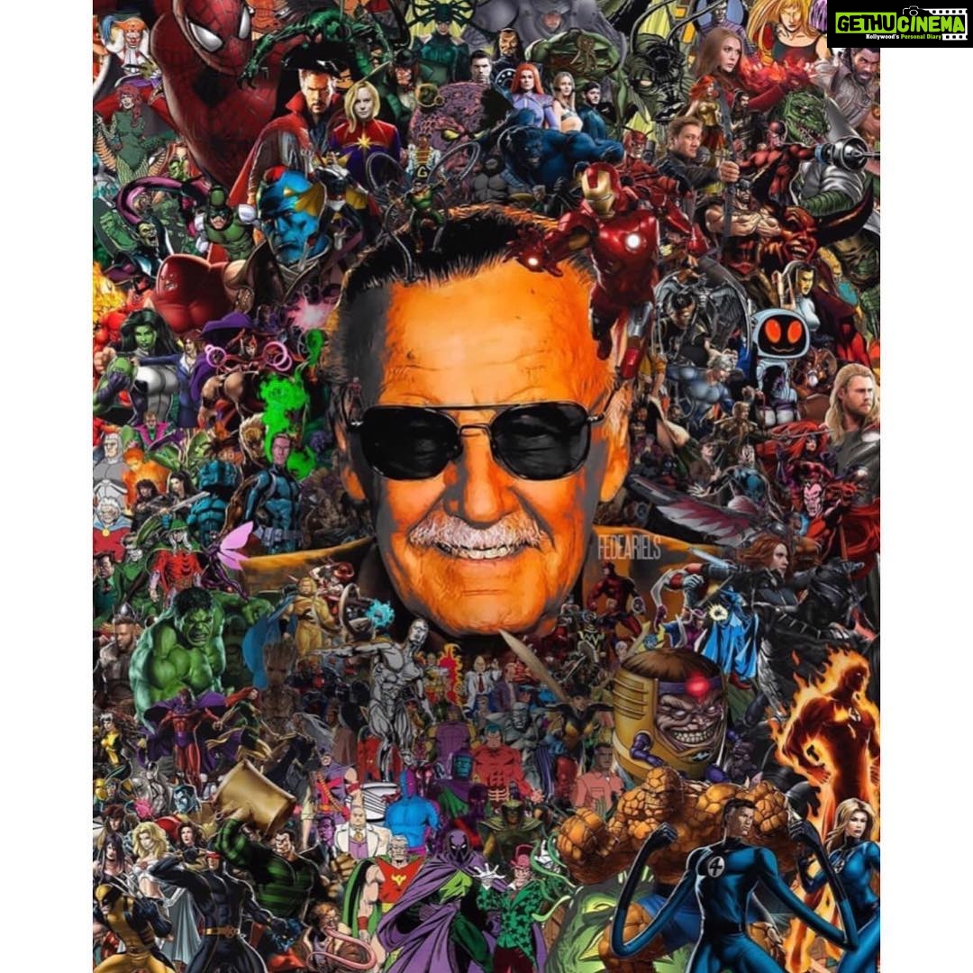 Nivedhithaa Sathish Instagram - 1922 - 2018 full of Brilliance, Art and Magic! Thank you Stan Lee, you shall always be remembered. Not all hero’s wear capes! #RIP #StanLee