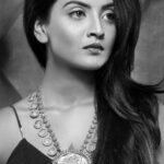 Nivedhithaa Sathish Instagram - When grace is elegance, what is beauty? :) Love for black and white! #jewlleryshoot #blackandwhite #love #oxidised #ethnic #nosepin #shoot