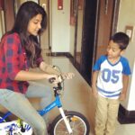 Nivedhithaa Sathish Instagram - In conversation about the brake fixing with the little boss! #AsfarBaby #fav ❤️