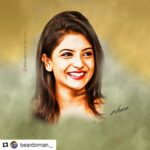 Nivedhithaa Sathish Instagram - #Repost @beardoman._ (@get_repost) ・・・ #nivedhithaasathish #magalirmattum #fanmade #digitalartist #digitalart #illustrator #illustration #peace ✌ Thank you 😊