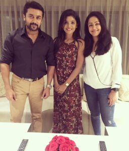 Nivedhithaa Sathish Instagram - From my favourites to I'm theirs! Happiest Picture 😘 #jyothika #suriyasivakumar