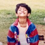 Nivedhithaa Sathish Instagram - My dad taught me to chin up while posing and nothing has changed ever since! #BallingSinceABaby 🤓 P.S. Miss the good old boy cut days!