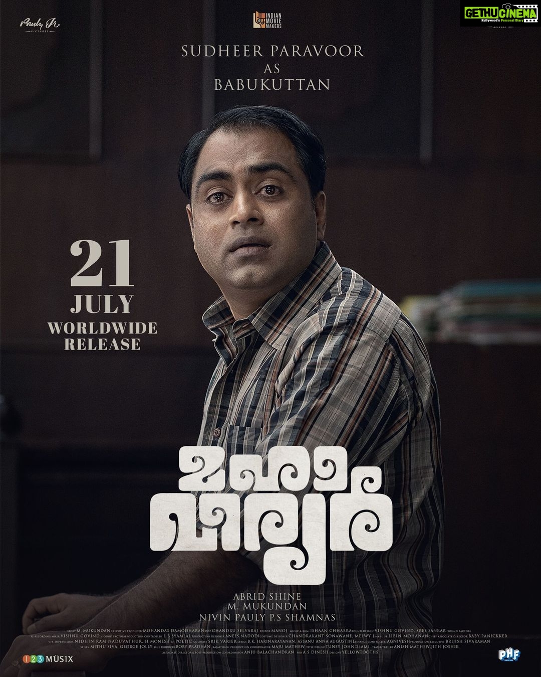 Nivin Pauly Instagram - Here's @Padmaraj_Ratheesh as CI Jagjeevan and #Sudheer_Paravoor as Babukuttan in #Mahaveeryar, releasing worldwide on July 21st. ๐ฎ๐ฟ #AbridShine #MMukundan @ps_shamnas @paulyjrpictures #IndianMovieMakers @AsifAli @lal_director @ShanviSri @actor.sidhique @lalualexactor #VijayMenon @major_ravi #sudheerkaramana #Krishnaprasad @srikantmurali @sukumaranmallika @prajodkalabhavan @sooraj_s_kurup @pramod_veliyanadu @shylajapambu @chandruselvaraj @ishaanchhabra90 #Manoj @Anees_nadodi @babypanikar #Chandrakant @___melwy_j___ @libin_mohanan @anju._nair @soundfactorofficial @sree_sankar @_vishnugovind @lbs_lal @mithu_siva #GeorgeJolly #Shaheenthaha #Nidhinram @agnivesh_22 @maju_mathew @bobby94446 @tuneyjohn @yellow_tooths @mahaveeryar #Mahaveeryar #123musix