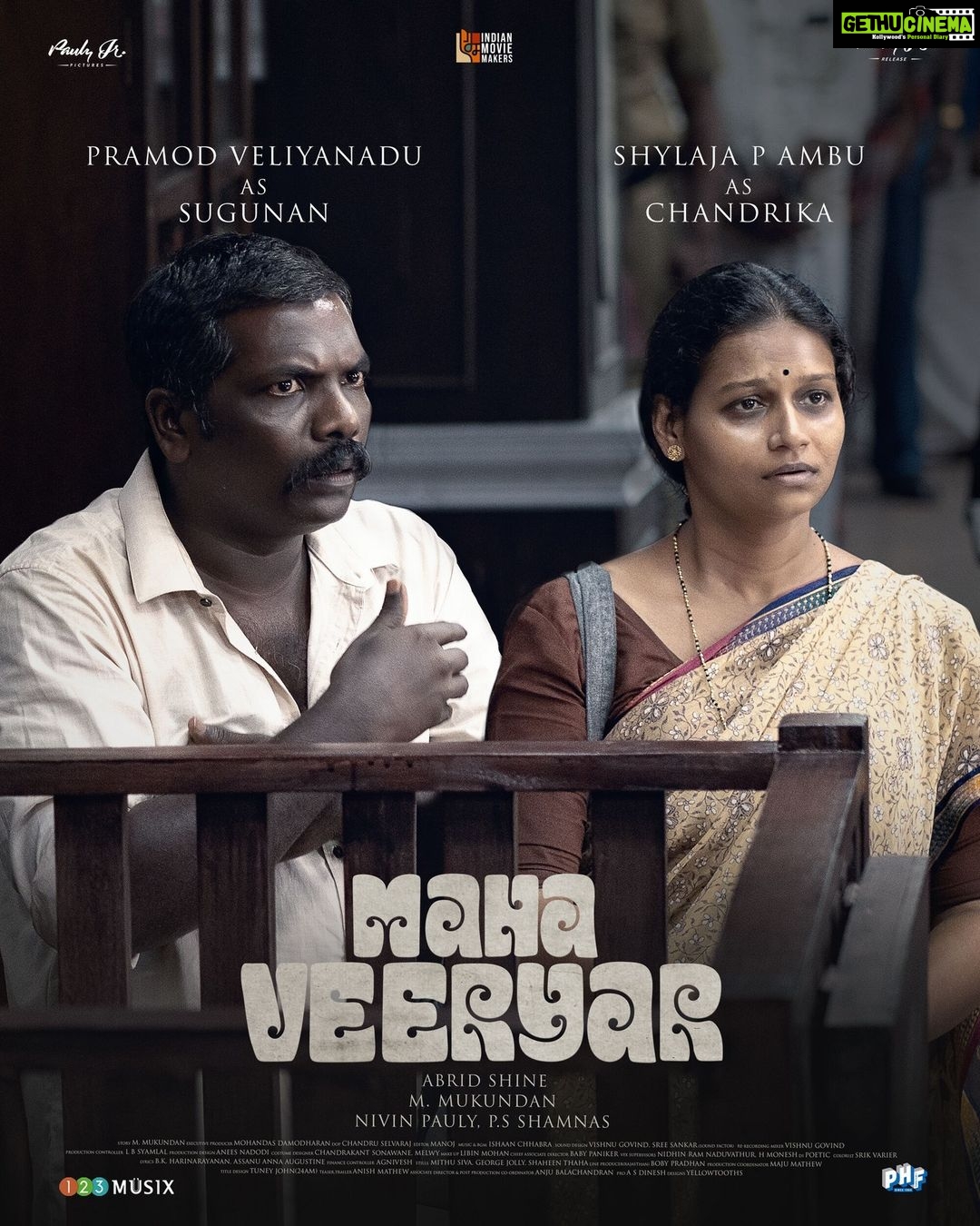 Nivin Pauly Instagram - Presenting @pramod_veliyanadu as Sugunan and @shylajapambu as Chandrika in #Mahaveeryar #AbridShine #MMukundan @ps_shamnas @paulyjrpictures #IndianMovieMakers @AsifAli @lal_director @ShanviSri @actor.sidhique @lalualexactor #VijayMenon @major_ravi #sudheerkaramana #Krishnaprasad @srikantmurali @sukumaranmallika @prajodkalabhavan @Padmaraj_ratheesh @sudheer_paravoor @sooraj_s_kurup @pramod_veliyanadu @shylajapambu @chandruselvaraj @ishaanchhabra90 #Manoj @Anees_nadodi @babypanikar #Chandrakant @___melwy_j___ @libin_mohanan @anju._nair @soundfactorofficial @sree_sankar @_vishnugovind @lbs_lal @mithu_siva #GeorgeJolly #Shaheenthaha #Nidhinram @agnivesh_22 @maju_mathew @bobby94446 @tuneyjohn @yellow_tooths @mahaveeryar #Mahaveeryar #123musix