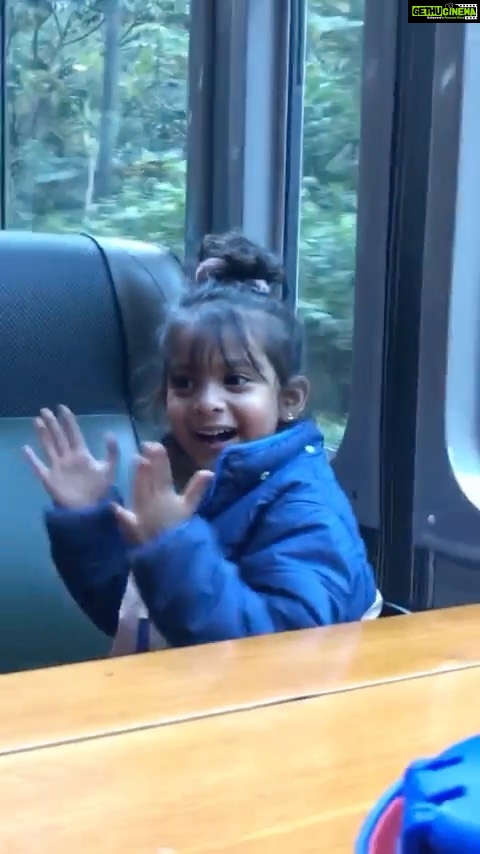 Panchi Bora Instagram - Keep smiling ❤️ First train ride 🔥