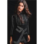 Payal Rajput Instagram - 🖤🖤🖤... ——————- Lensed @ashishsom @manassompura —————————- Mua @yogesh_nikam_ Hairdo @meghna_hairstylist ——————————————- Wearing @vidhicollection_lokhandwala