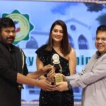 Payal Rajput Instagram - Finally ,The moment is here ,when called on stage to receive “Most Promising actress 2020 “ for Venky Mama 🎬 Receiving an award from a legend himself @chiranjeevikonidela it’s indeed a fan girl moment 🥰 Thanks to all my fans who have voted for me and made me win this title 🙏🏻 Thanks @alluarvindonline for always being there,you’re my lucky mascot 😋 So proud to be part of South industry 🙏🏻 Lensed @ganeshpeddireddy Managed by @kalyansunkara @essdeedigitalmarketing