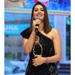 Payal Rajput Instagram - Finally ,The moment is here ,when called on stage to receive “Most Promising actress 2020 “ for Venky Mama 🎬 Receiving an award from a legend himself @chiranjeevikonidela it’s indeed a fan girl moment 🥰 Thanks to all my fans who have voted for me and made me win this title 🙏🏻 Thanks @alluarvindonline for always being there,you’re my lucky mascot 😋 So proud to be part of South industry 🙏🏻 Lensed @ganeshpeddireddy Managed by @kalyansunkara @essdeedigitalmarketing