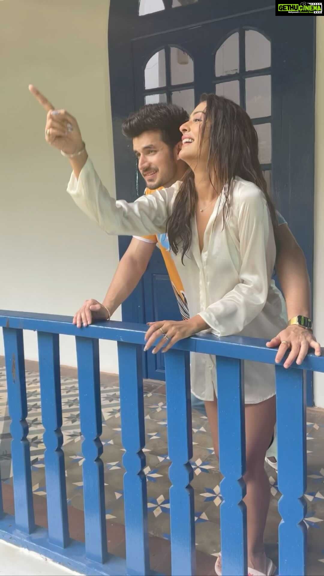 Payal Rajput Instagram - First and foremost thank you so much for loving #badalbarse . And it was fun working with u @paras_kalnawat π₯° So Iβm sharing BTS video with all of you,hope you gona love it π Use the same audio and make reels ,would love to share on my Insta account π