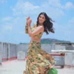 Payal Rajput Instagram - Rooftop and all smiles .... ... Wearing @aparnakfashion