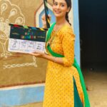 Payal Rajput Instagram - Super excited 🎬 Sharing screen space With my all time favourite @gippygrewal 🥰 On floor with punjabi movie #shavanigirdharilal 🎬