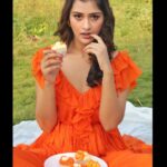 Payal Rajput Instagram – “When you look at a cupcake, you’ve got to smile.” 😃 🧁 
——————————————-
Lensed @vclicksphactoryofficial 
Wearing @prpret.official 
Mua @makeupbyshruthipatil 
Hairdo @vimalareddymakeovers 
Cupcakes @divyne_bites 
_____________________