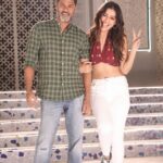 Payal Rajput Instagram - It was such an honor been choreographed by 1 & only @prabhudevaofficial sir! Initially I was so nervous because i consider myself a pathetic dancer lol@🥴🤣but he made me feel so comfortable & encouraged. He is such an icon. Watching him dance and that too LIVE has been a once in a lifetime opportunity and he is simply magical. #magical #telugusong #upcomingmovie 🎬