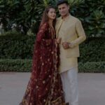 Payal Rohatgi Instagram - Beginning of this beautiful journey of our life!! Need all your blessings & wishes❤️🤗 📸- @movieingmoments Outfits: @studybyjanak @jaypeehotels @anchalvermamua ✈️ @mvtsindia #payalkesangram #sangrampayalwedding #wedding #sangramsingh #payalrohatgi Jaypee Place Agra