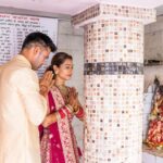 Payal Rohatgi Instagram – As a married couple our first blessings at Temple Pancheshwar Mahadev in Agra. It’s located at the East gate of TajMahal. 

Visit that before u go visit Taj 🙏 

#payalrohatgi #sangramsingh #payalkesangram

📸 : @movieingmoments 

Travel Partner : @holidaysbymaitri24 @mvtsindia 
Decor : @kps__events_ 

Wedding ideation : @anupma543 

Payal’s Outfit : @_risaofficial @house_of_risa_ @wfivecommunication 

Payal’s jewellery : @multanijewellersofficial 

Sangram’s outfit : @asopalav