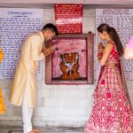 Payal Rohatgi Instagram – As a married couple our first blessings at Temple Pancheshwar Mahadev in Agra. It’s located at the East gate of TajMahal. 

Visit that before u go visit Taj 🙏 

#payalrohatgi #sangramsingh #payalkesangram

📸 : @movieingmoments 

Travel Partner : @holidaysbymaitri24 @mvtsindia 
Decor : @kps__events_ 

Wedding ideation : @anupma543 

Payal’s Outfit : @_risaofficial @house_of_risa_ @wfivecommunication 

Payal’s jewellery : @multanijewellersofficial 

Sangram’s outfit : @asopalav