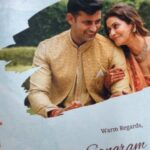 Payal Rohatgi Instagram - Vivah Cards, Ahmedabad is grateful to @sangramsingh_wrestler and @payalrohatgi Ji for giving us the privilege to manufacture their Wedding Reception Card. Beautifully designed by @anupma543 We've tried to keep it simple with a touch of desi, just like their pair and their one of a kind love. We wish the best to both of them. #PayalKeSangRam #PaRam
