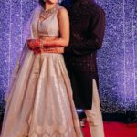 Payal Rohatgi Instagram - Here’s the glimpse of the sangeet night.❤️ @sangramsingh_wrestler @payalrohatgi Outfit - @asopalav @house_of_risa_ @_risaofficial Makeup @anchalvermamua @mvtsindia @jaypeehotels @multanijewellersofficial Jaypee Place Agra