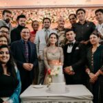 Payal Rohatgi Instagram - Thank you our role model, mentor, history maker, inspiration for everyone, amazing human being, renowned journalist, Padama Bhushan Shri. @rajatsharmalive sir for your graceful presence & giving blessings to us on our big day. We love you alot🙏🤗 पाyal ke Sangराम❤️ . . #rajatsharma #inspiration #rolemodel #mentor #indiatv #sangramsingh #payalrohatgi #wedding #guest #family India Habitat Centre